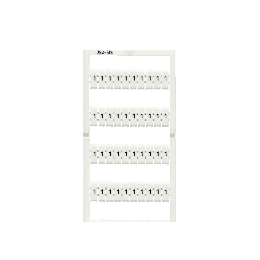 WMB-markeringskaart als kaart bedrukt wit 793-5518 VVE=5