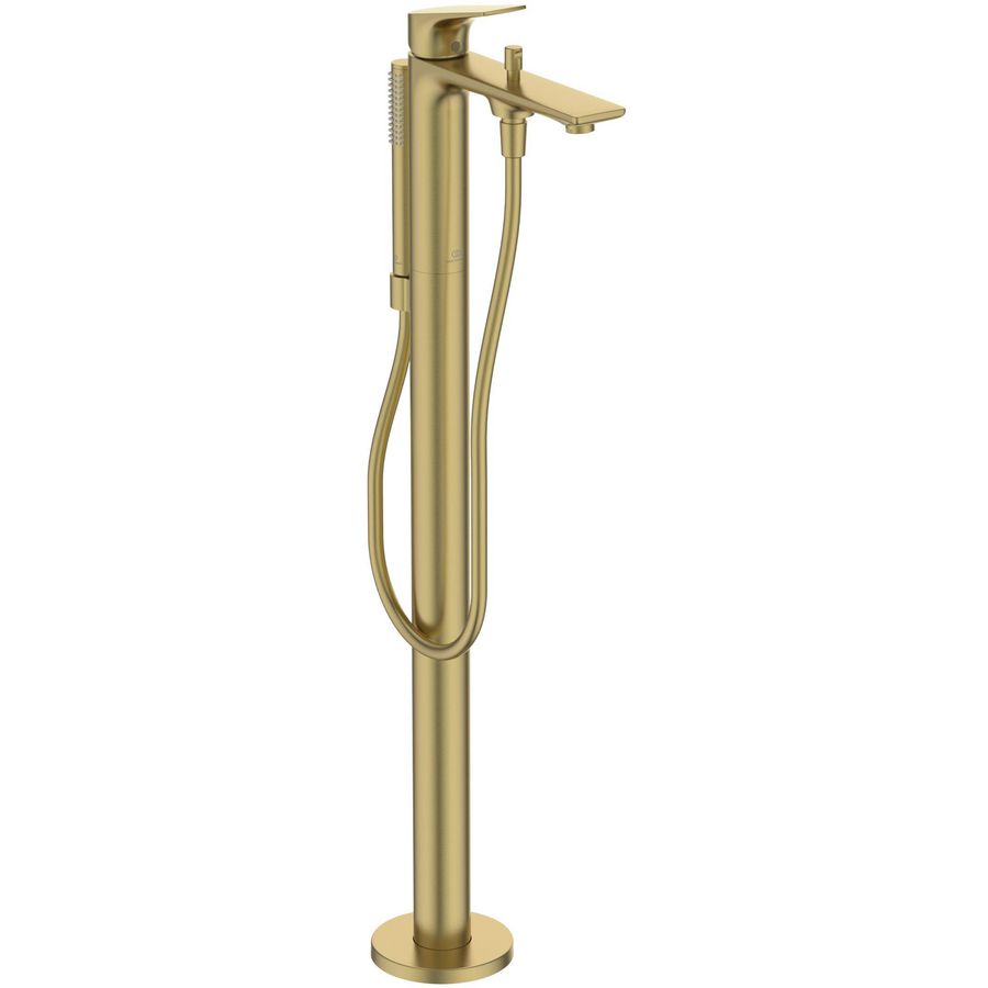 Vrijstaande badmengkraan 130x297x858mm brushed gold 8l/min La Dolce Vita