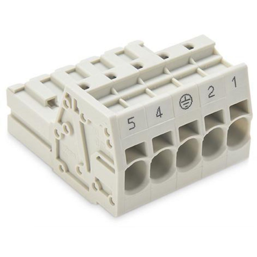 1-draads male steker 10mm² li.grijs 831-3205/000-9032 VVE=24