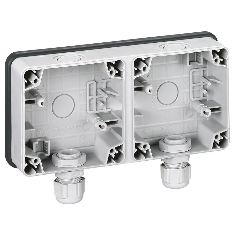 Onderbak 2V verticaal IP66 horizontaal Plexo VVE=5