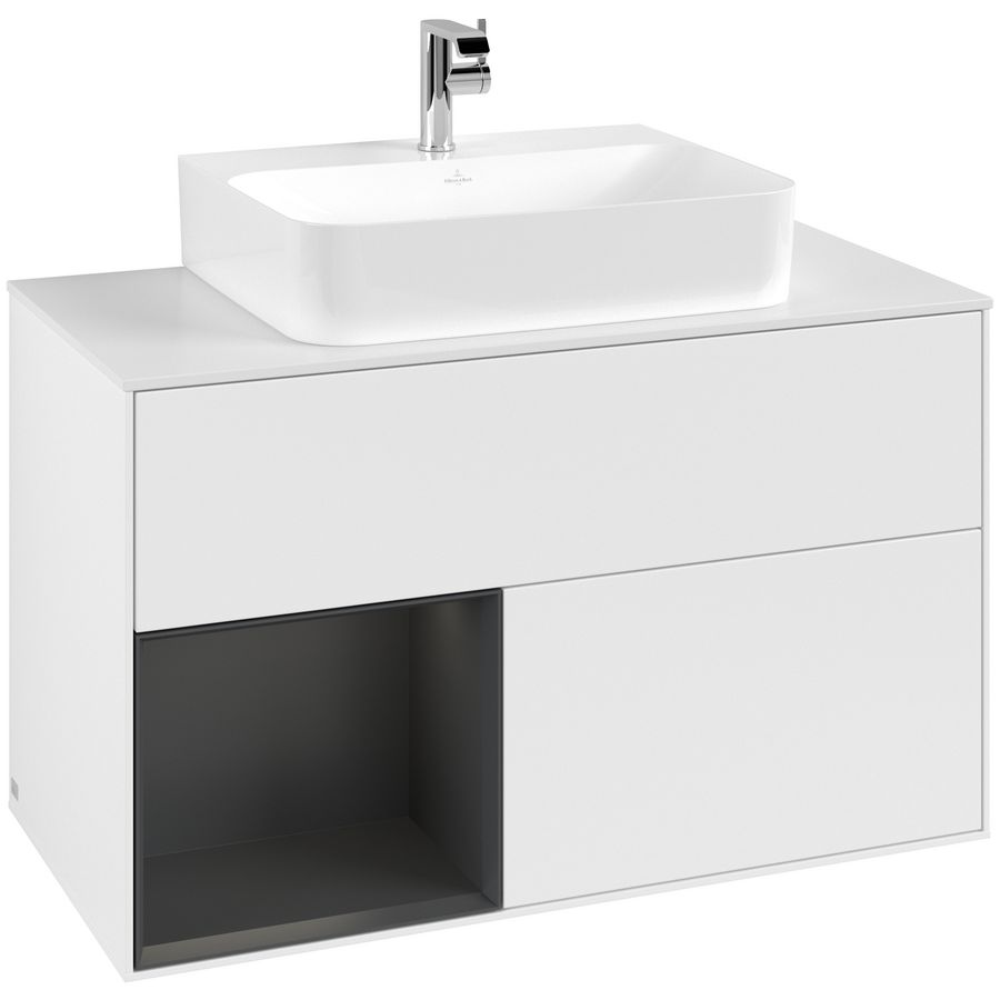 Wastafelonderkast Finion 1000x603x501mm White Matt Lacquer G111HJMT