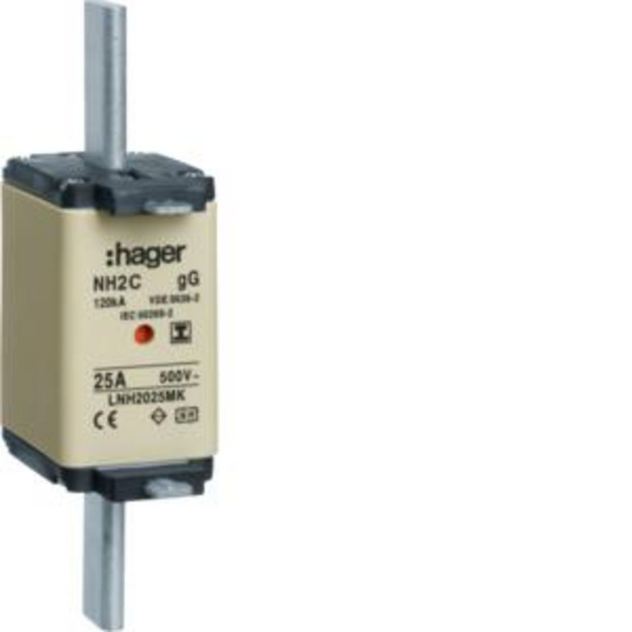 Mespatroon NH2C 25A 500V gG combimelder geisoleerd VVE=3