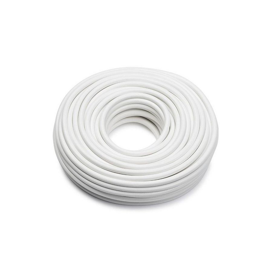 Rol a 100m. Kabel PVC rond 2x1,50mm2 wit