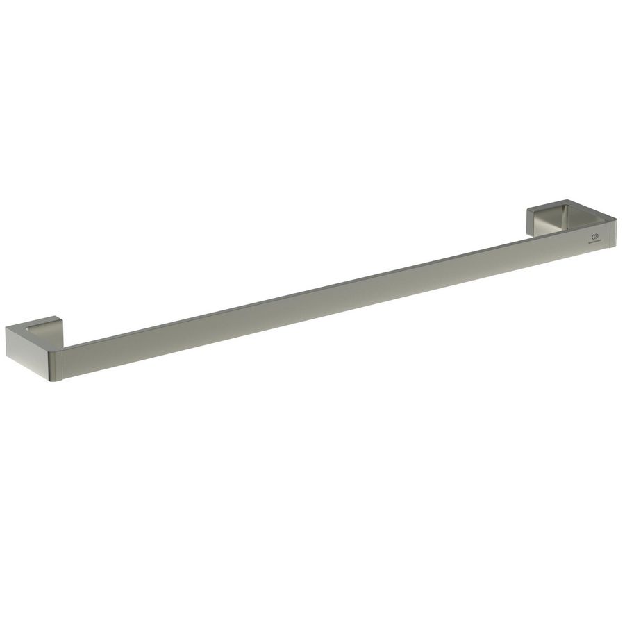 conca handdoekhouder 60cm rechthoekig enkel silver storm (rvs look) T44