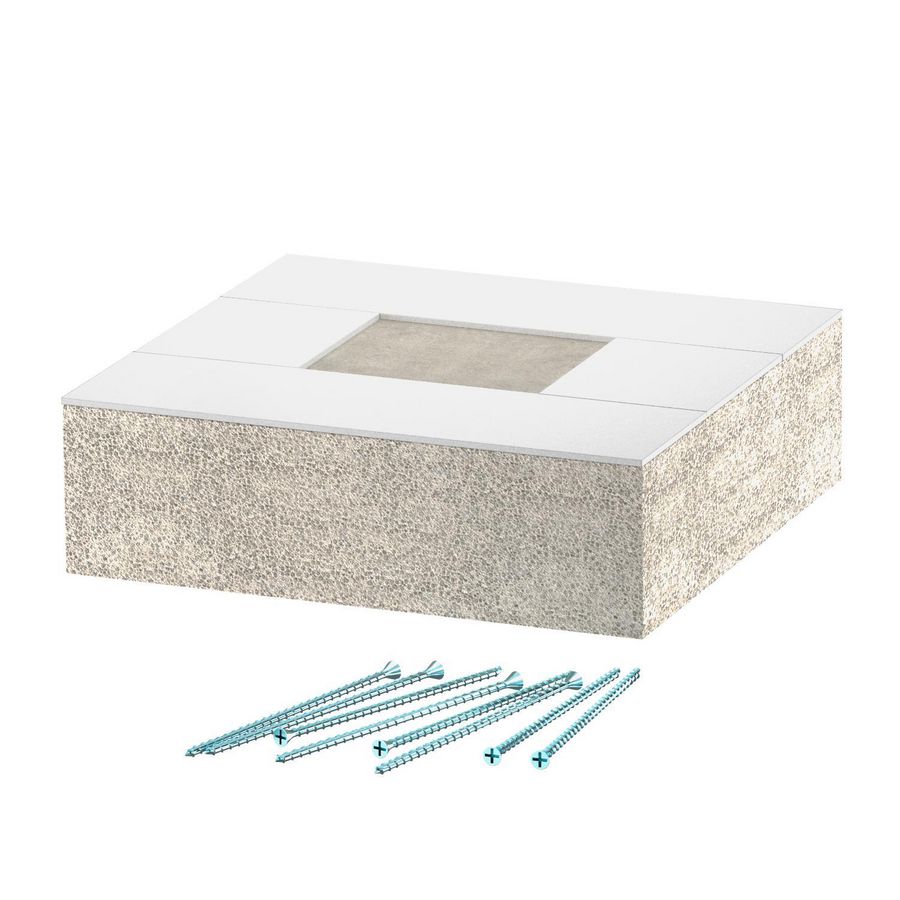 Eindstuk voor BSKH09-K0506 50x60 glasvezel grijs