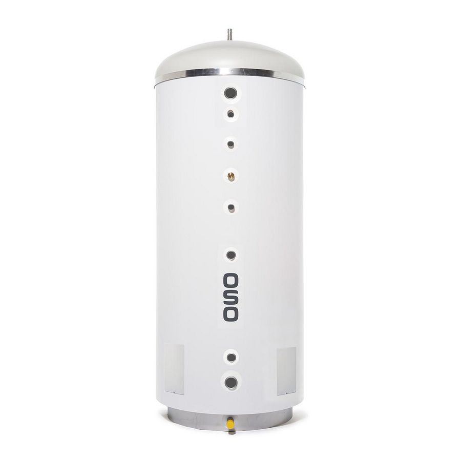 Ind. gest. boiler MAXI COIL RVS 600l 2x7,5 kW + spiraal 1m2