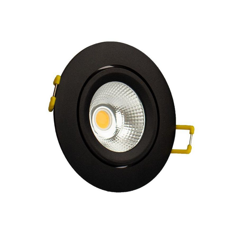 Spot diam.82mm rond zwart 5/7W 3CCT/DTW