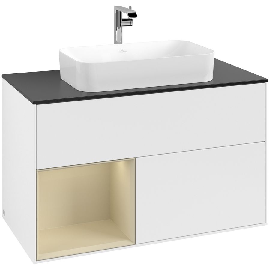 Wastafelonderkast Finion 1000x603x501mm White Matt Lacquer G242HJMT
