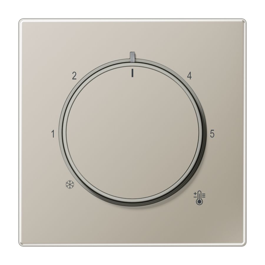 Thermostaatafdekking LS edelstaal