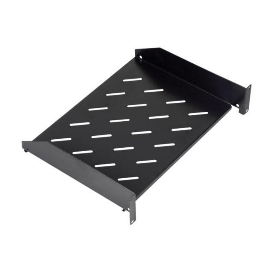 Plank 19 inch montage D381mm 1HE geperforeerd