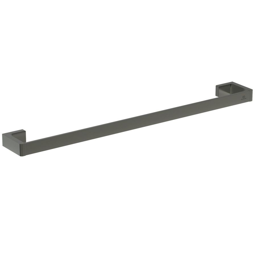 conca handdoekhouder 60cm rechthoekig enkel magnetic grey (grijs) T4
