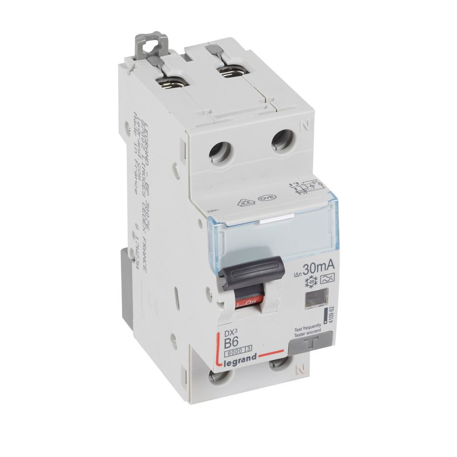 Aardlekautomaat DX3 1P+N B6A 6000A 30mA