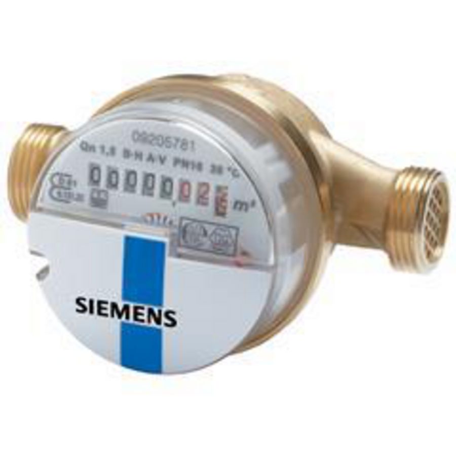 Mech. waterme singlejet+moduleslot 2.5m³/h 80mm G3/4" koud