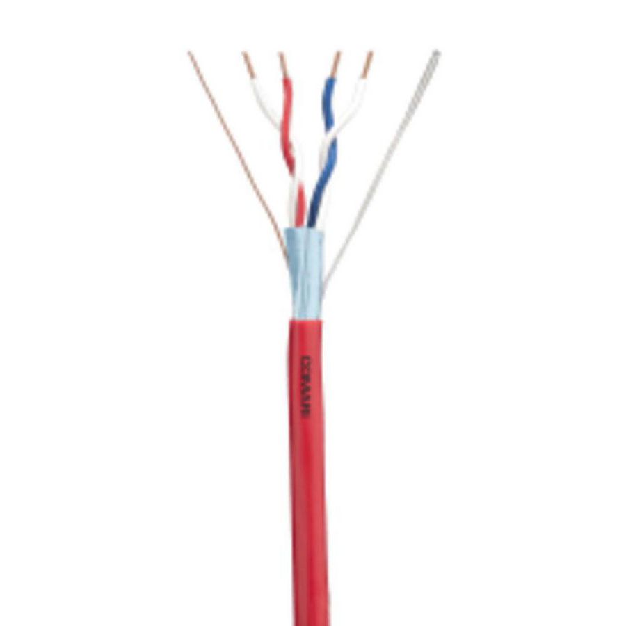 Haspel a 500m. Brandmeldkabel B2ca-s1a,d0,a12x2x1,0mm rood