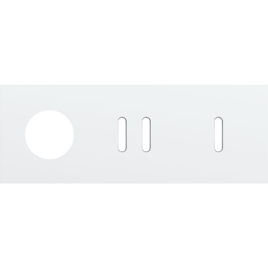 Afdekplaat 3-voud horiz. 71mm centerafst. 154-56717