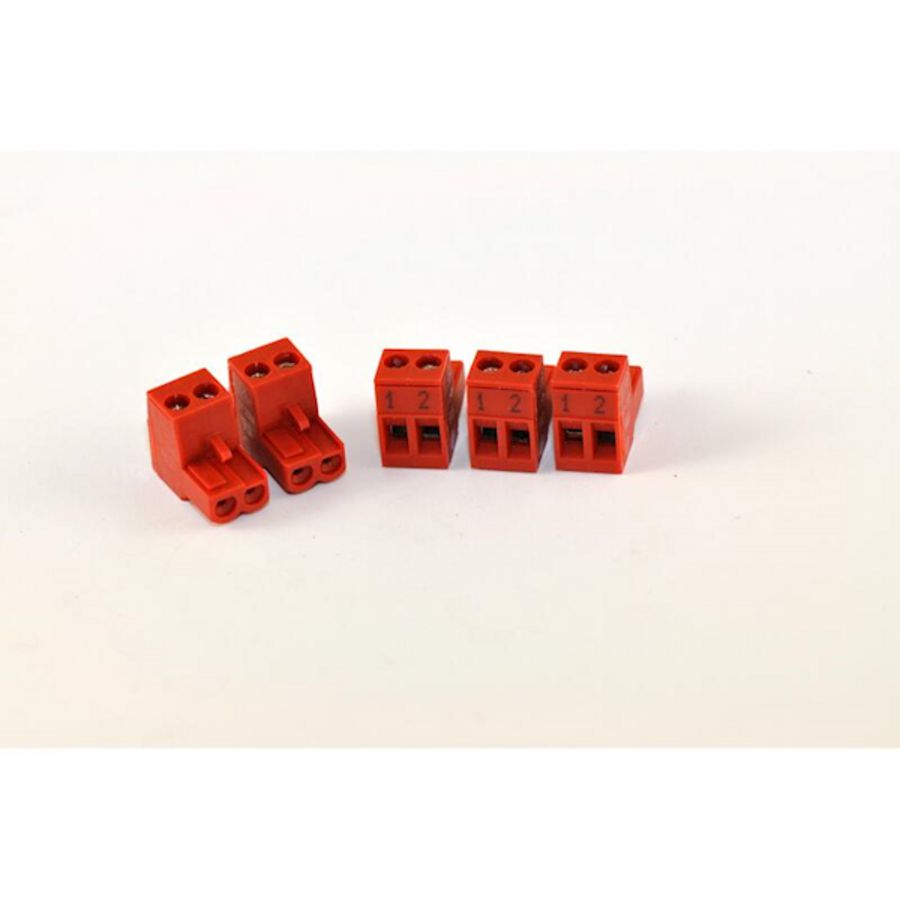 Afsluitklem 2-polig rood 87444040920