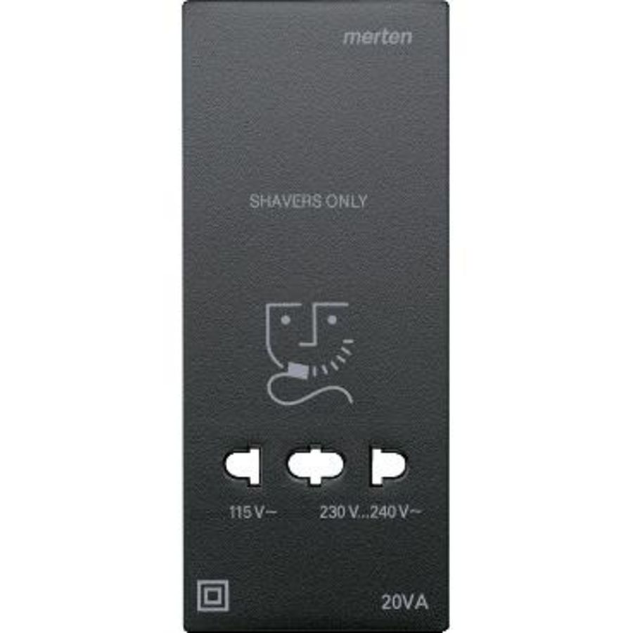 Centraalplaat scheerapparaat WCD Antraciet Systeem M