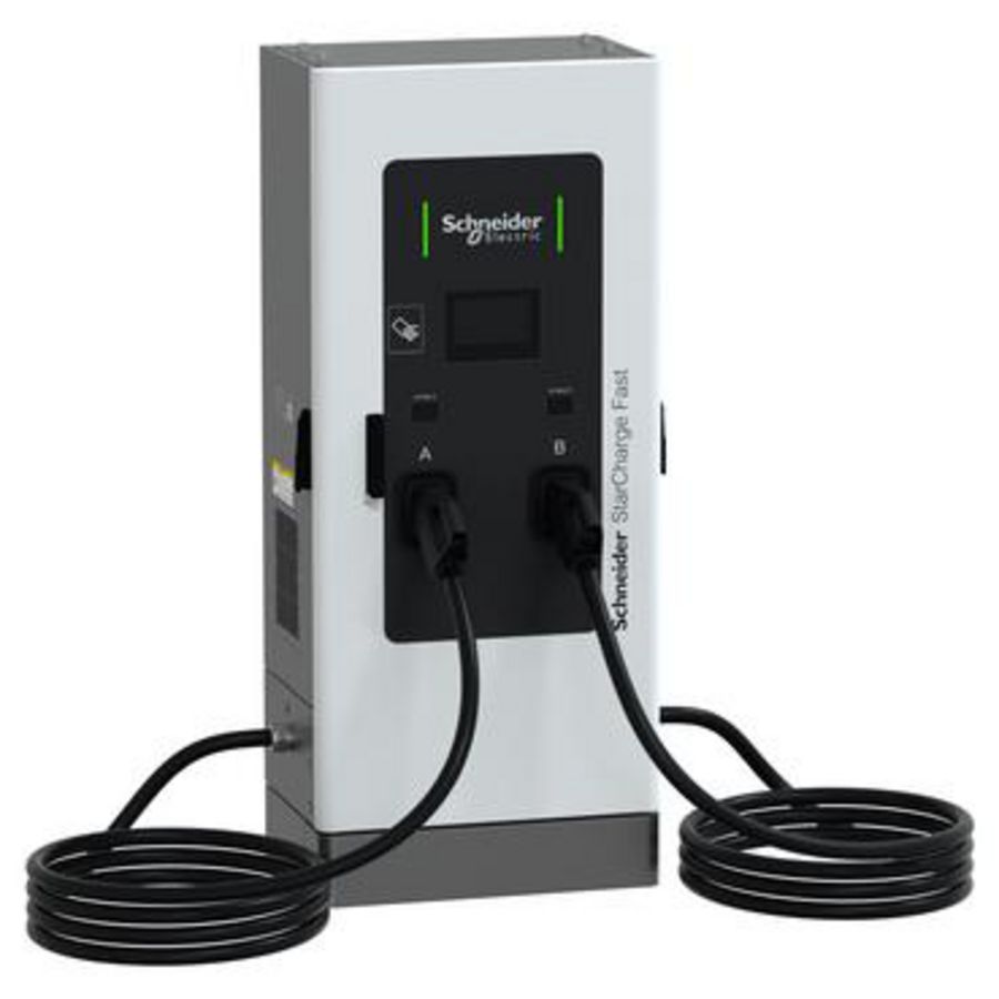 Schneider StarCharge Fast DC 60kW snellaadstation met 2 CCS2
