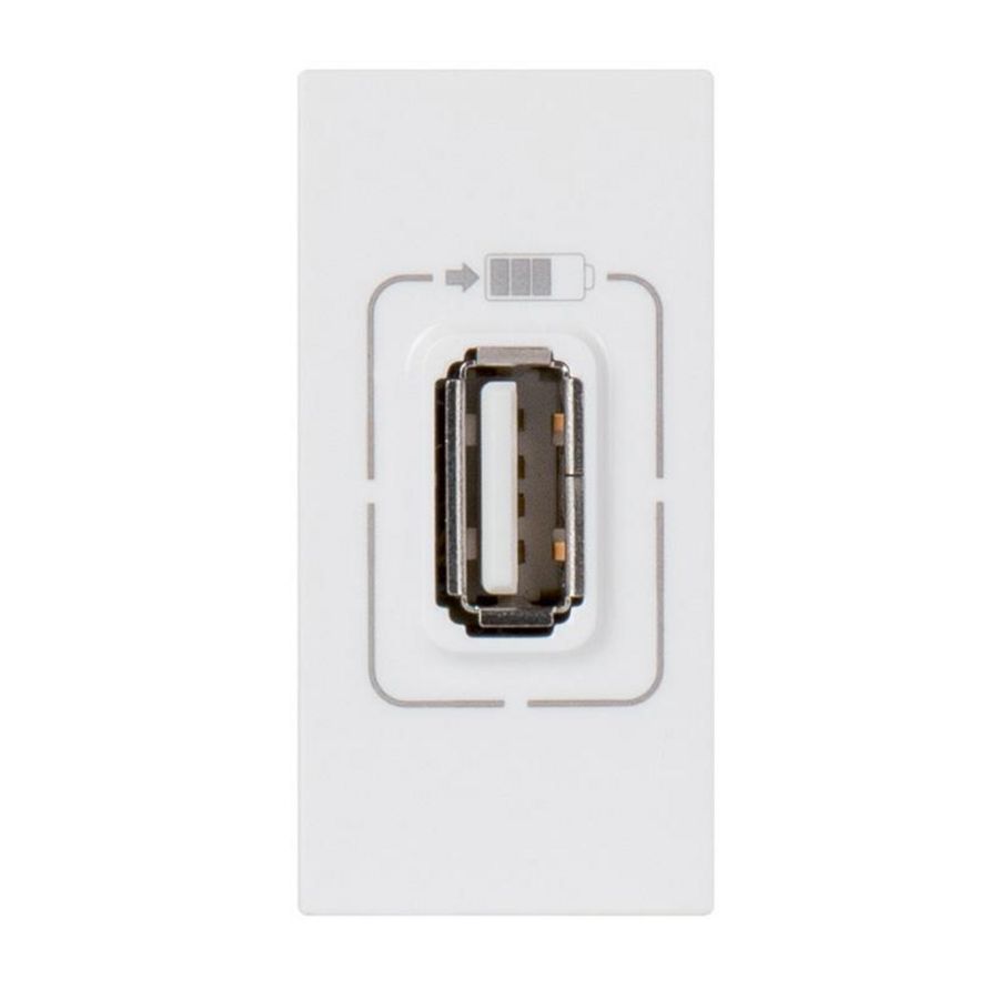 USB lader 5V 1100mA 1 module Mosaic