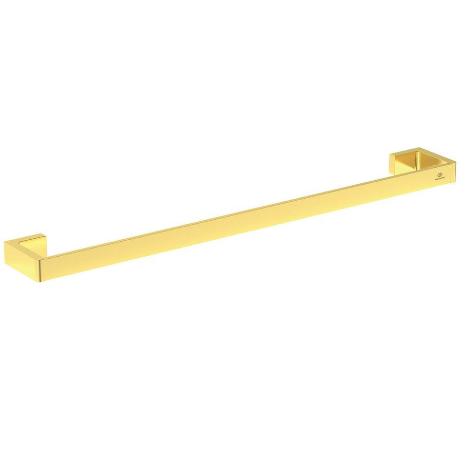 conca handdoekhouder 60cm rechthoekig enkel brushed gold (mat goudkleurig) T44