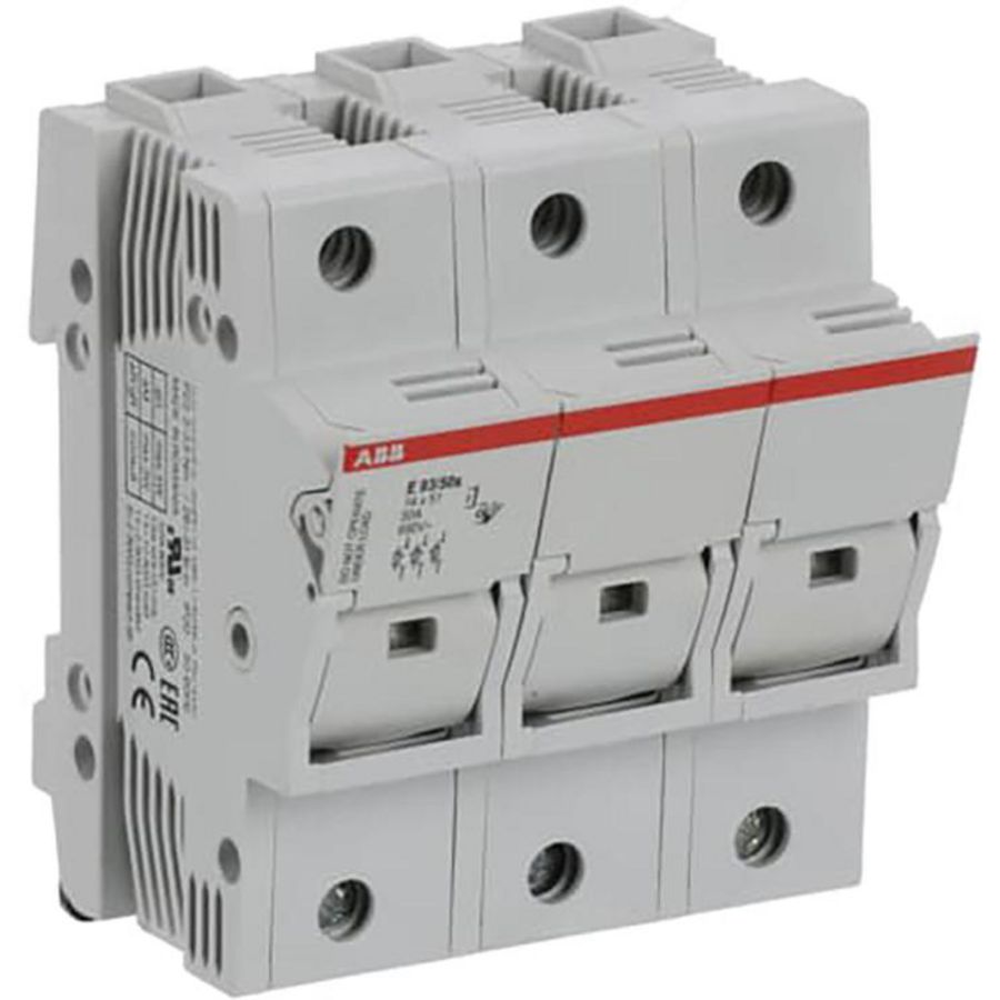 Zekeringhouder voor 14x 51mm zekeringen 3p max 50A+indicator