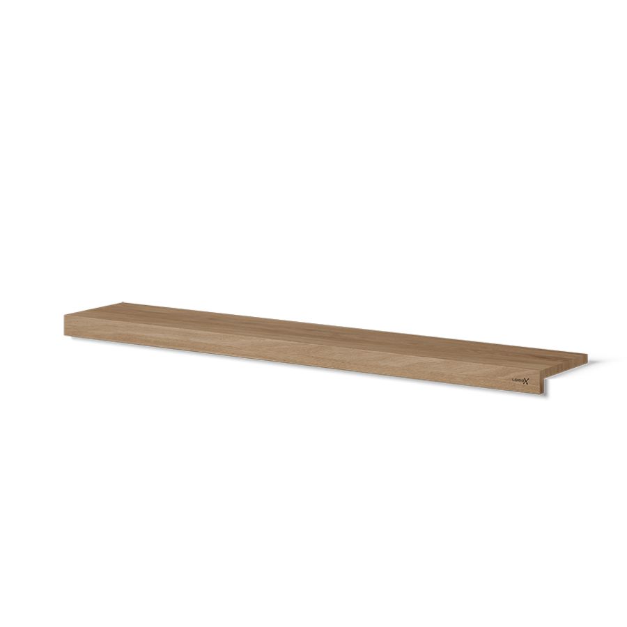 Wooden Cover / planchetplank 1000x250x40mm inkortbaar eiken old grey
