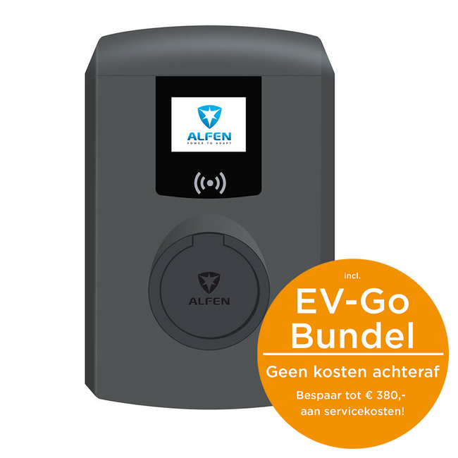 Alfen | Single Pro-line | 22kW | Socket | Grijs