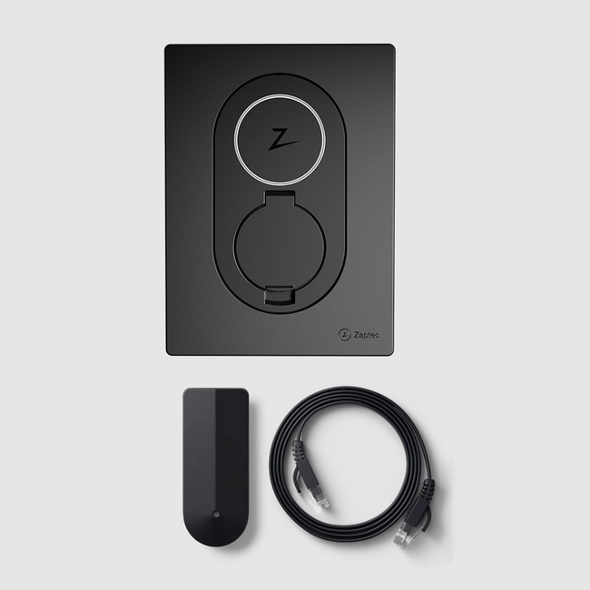 Zaptec | GO | 22 kW | Asphalt Black | incl Tibber Pulse