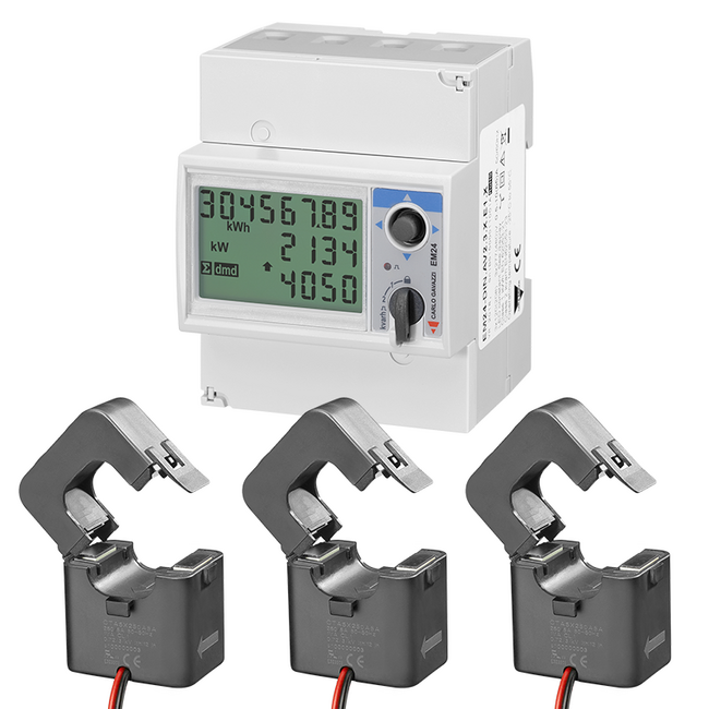 Carlo Gavazzi | Energiemeter + Stroomtransformator | 250A /5A