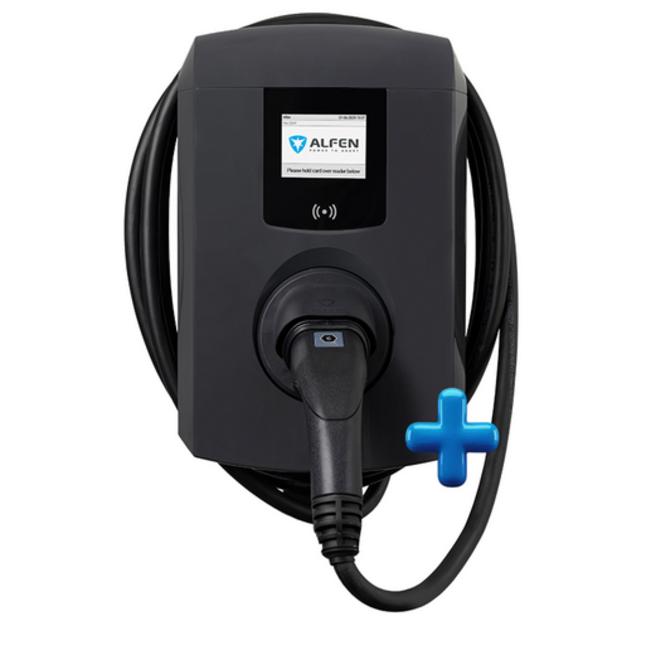 Alfen | Single Plus | 22kW | Kabel | Grijs | Incl. 7,5M kabel