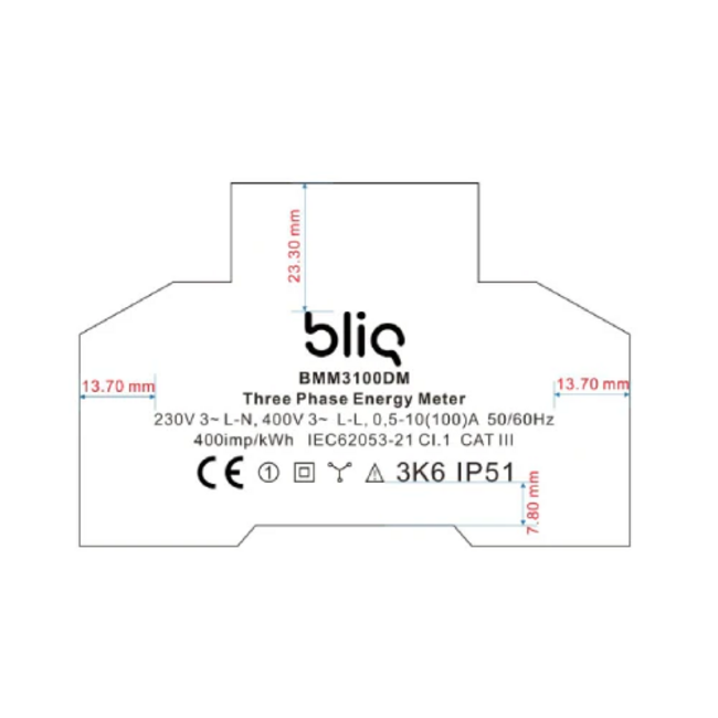 Bliq Energiemesser | 3-phasig | direkt