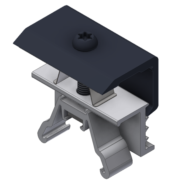 Van der Valk | ValkAce | Alu. End clamp | Black