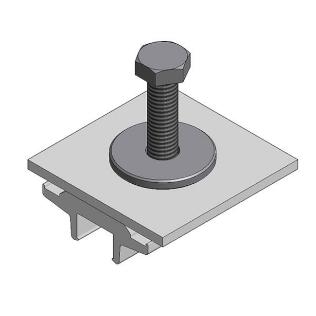 Van der Valk | ValkPitched/Clamp | Aluminium clamp for power optimiser/microinverter