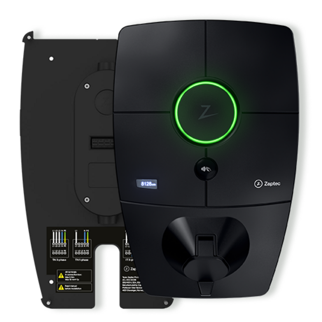 Zaptec | Pro | Laadpaal + Backplate | 22 kW