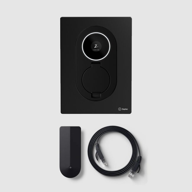Zaptec | GO 2 | 22 kW | Asphalt Black | incl Tibber Pulse